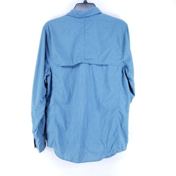 The North Face Vented Shirt Men's Size Small Blue - Picture 3 of 7